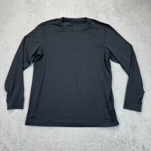 Lululemon License to Train Relaxed Fit Long Sleeve Workout Shirt Mens M Black